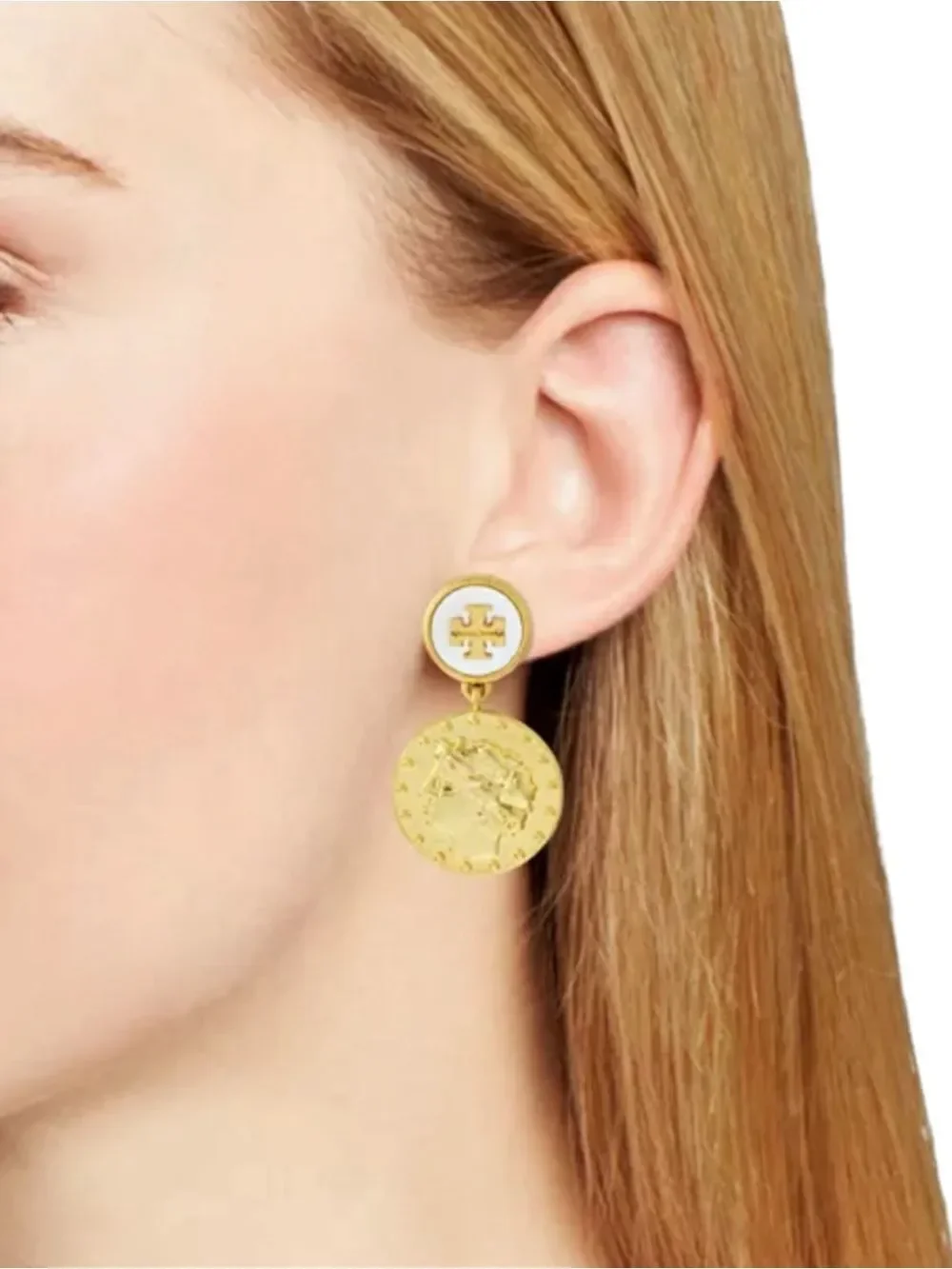 Tory Burch Coin Drop Earrings